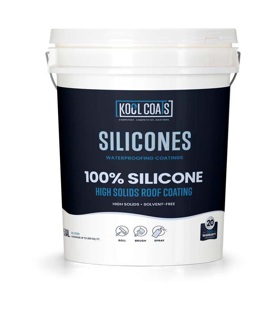 100% Silicone Roof Coating  Protect & Extend The Life of Your Roof